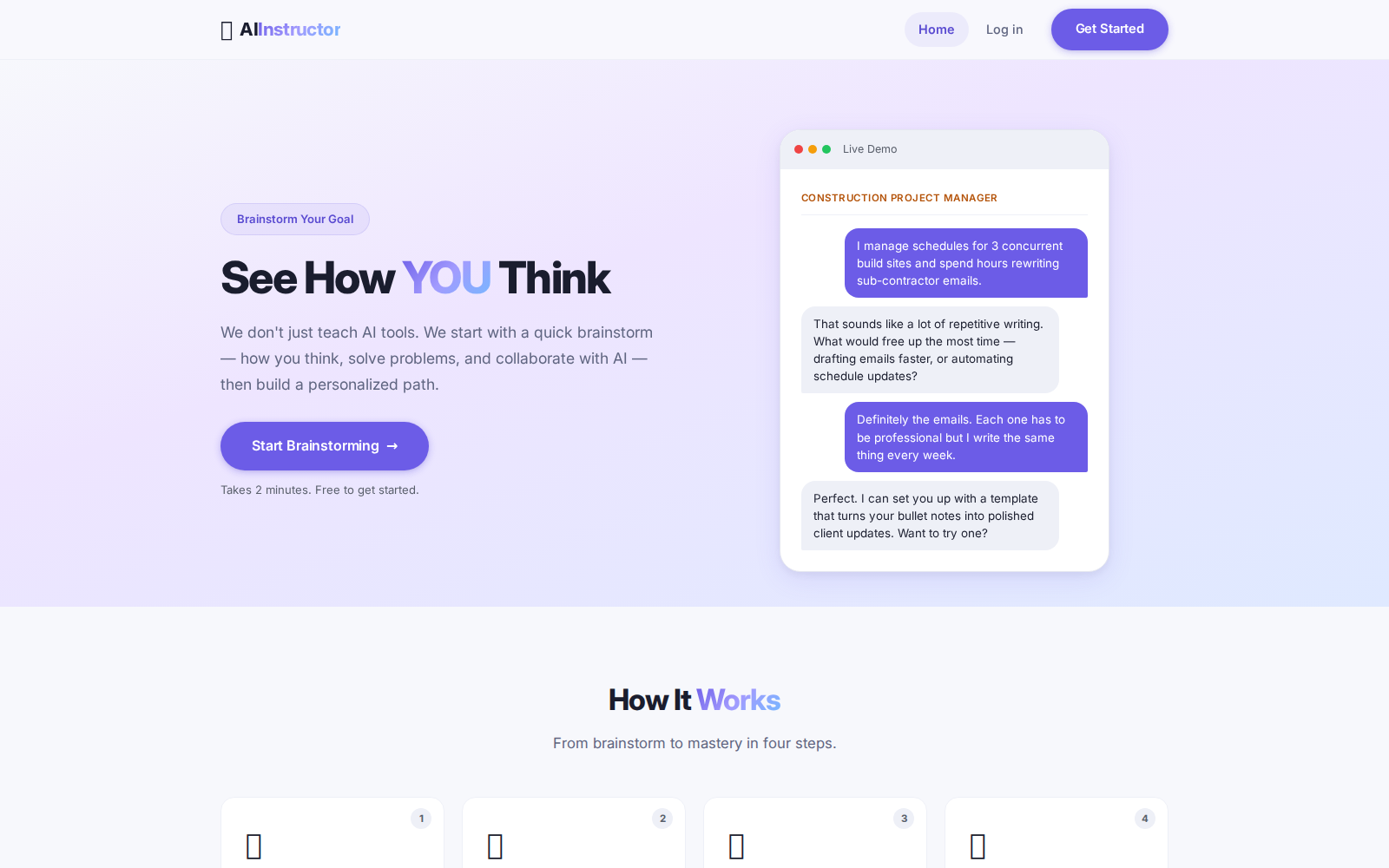 AI Instructor learning platform